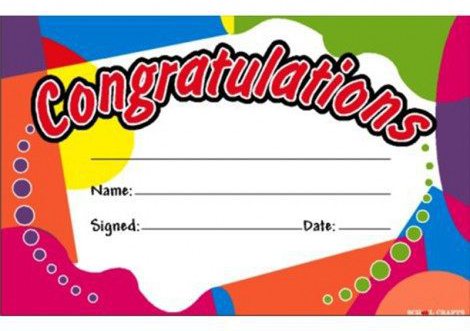 Congratulation Award A 022 A